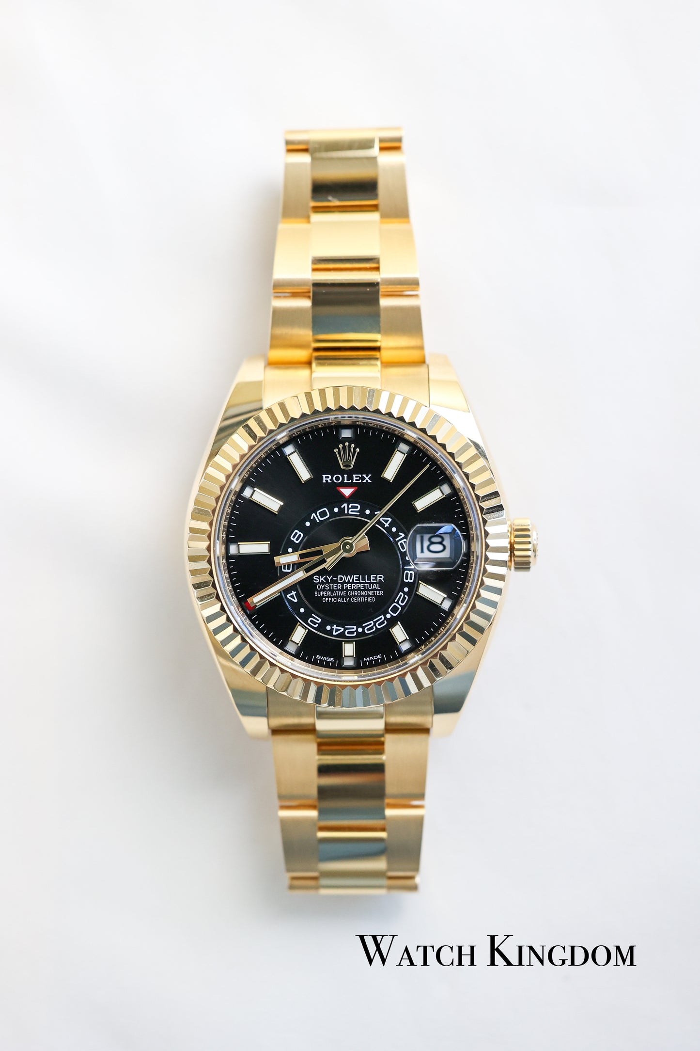 2022 Rolex Sky Dweller Black Dial Yellow Gold