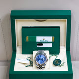 2019 Rolex Datejust 41 Azzurro Blue Dial Fluted Jubilee Ref. 126334 A001233