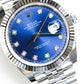 2023 Rolex Datejust 41 Blue Diamonds Dial Fluted Jubilee