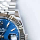 2025 Rolex Datejust 41 Blue Dial Fluted Jubilee Ref. 126334 A000939