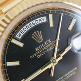 2026 Rolex Daydate 40 Black Index Dial Yellow Gold Ref. 228238 A001859