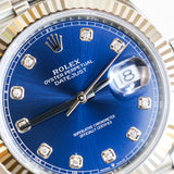 2024 Rolex Datejust 41 Blue Diamonds 126334