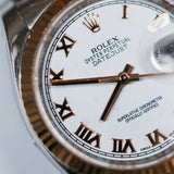Rolex Datejust 36 White Roman Numerals Dial 2T RG Ref. 126231 A001597