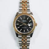 2024 Rolex Datejust 41 Black Index Dial Two Tone YG Ref. 126333 A001801