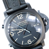 Panerai 1950 3 Days Luminor Chrono Flyback Ceramica 44mm Ceramic And Titanium Ref. PAM00580