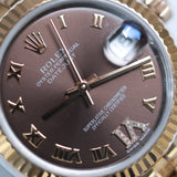 2016 Rolex Datejust 31 Chocolate Roman Dial Ref. 178271 A001668