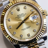 2025 Rolex Datejust 41 Champange Diamonds Dial Ref. 126333