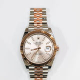 2025 Rolex Datejust 41mm 2T RG Sundust Dial Fluted Jubilee Ref. 126331 B00087