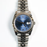 2026 Rolex Datejust 41 Blue Roman Numerals Dial Smooth Jubilee Ref. 126300 A001686