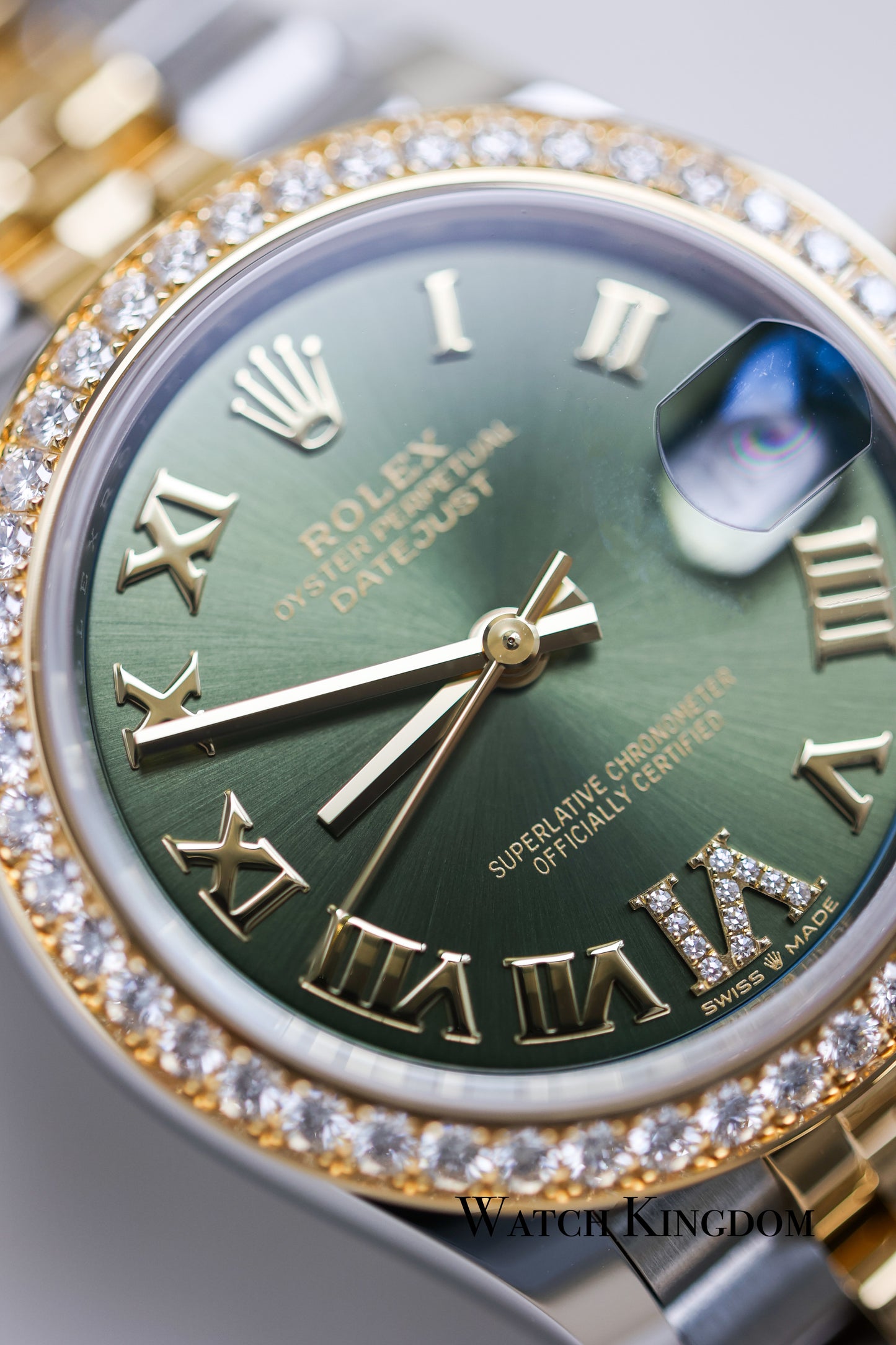 2023 Rolex Datejust 31 Green Dial Two Tone Yellow Gold