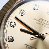 2025 Rolex Datejust 41 Champagne Diamonds Dial Fluted Jubilee Ref. 126333 A000797
