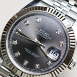 2020 Rolex Datejust 41 Grey Dial Fluted Jubilee