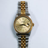 Rolex Datejust 36 Champagne Index Dial Two Tone YG Ref. 126231 A001800