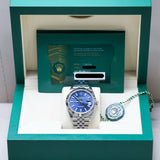 2025 Rolex Datejust 41 Blue Index Dial Fluted Jubilee Ref.126334 B00064