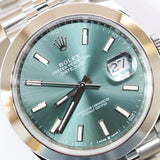 2026 Rolex Datejust 41 Mint Green Dial Smooth Jubilee Ref. 126300 A001798