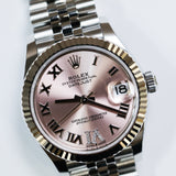 2026 Rolex Datejust 31 Pink Roman Dial Fluted Jubilee Ref. 278274 A001552