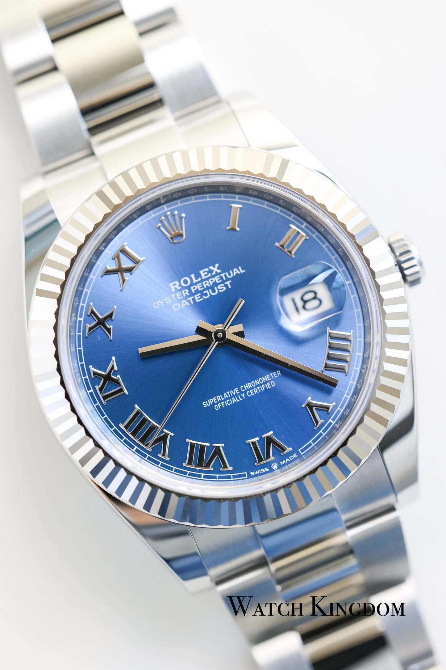 2023 Rolex Datejust 41 Blue Dial Fluted Oster