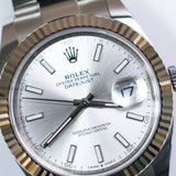 2026 Rolex Datejust 41 Silver Fluted Oyster Ref. 126334 A001729