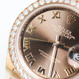 2025 Rolex Datejust 28 Chocolate Diamonds Bezel Ref. 279135RBR A001600