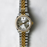 2025 Rolex Datejust 31mm Silver Roman Diamonds Ref. 278383RBR A001114