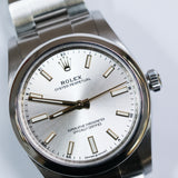 2021 Rolex Oyster Perpetual 34 Silver Dial Ref. 124200