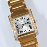 2023 Cartier Tank Francaise YG Diamonds Ref.WJTA0040 A001358