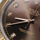 2026 Rolex Datejust 41 Chocolate Diamonds Dial Fluted Jubilee 2T RG Ref. 126331 A001521