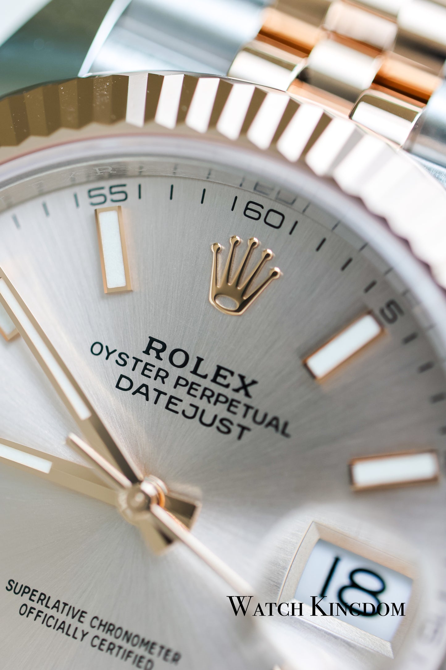 2023 Rolex Datejust 41 Sundust Dial Fluted Jubilee Two Tone Rose Gold