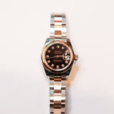 2007 Rolex Lady Datejust 26 Black Diamonds Dial Two Tone RG Ref. 179161 B00355