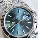 2023 Rolex Datejust 41 Green Dial 126334