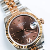 2016 Rolex Datejust 31 Chocolate Roman Dial Ref. 178271 A001668