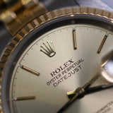 Rolex Datejust 36 Champagne Index Dial Two Tone YG Ref. 126231 A001800