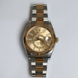 2019 Rolex Sky Dweller Champagne Dial Two Tone YG Ref. 326933 A001919