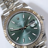 2026 Rolex Datejust 41 Mint Green Dial Fluted Jubilee Ref. 126334 A001875