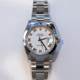 2025 Rolex Datejust 41 White Roman Numerals Dial Smooth Oyster Ref. 126300 B00243