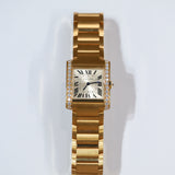 2023 Cartier Tank Francaise YG Diamonds Ref.WJTA0040 A001358