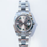 2022 Rolex Datejust 41 Wimbledon Dial Fluted Oyster Ref. 126334 B00239