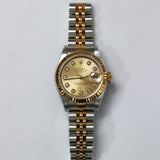 Rolex Datejust 26 Champagne Diamonds Dial Fluted Jubilee Ref. 69173G A001602
