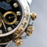 2021 Rolex Daytona Black Dial Two Tone YG