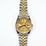 2025 Rolex Datejust 36 Champagne Diamond Dial Ref. 126233 A001414