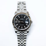 2024 Rolex Datejust 41 Black Dial Fluted Jubilee Ref. 126334 A000940