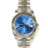 2026 Rolex Datejust 41 Azzuro Blue Dial Fluted Jubilee Ref. 126334 A001470