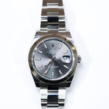 2025 Rolex Datejust 41 Slate Dial Smooth Oyster Ref. 126300 B00045