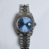 2019 Rolex Datejust 41 Azzurro Blue Dial Fluted Jubilee Ref. 126334 A001233