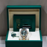 2026 Rolex Datejust 41 Two Tone Green Roman Dial Ref. 126333 A001757