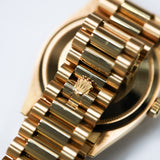 2024 Rolex Daydate 36 Ombre Green Dial Full Yellow Gold Ref. 128238 A001740