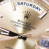 2023 Rolex Daydate 40 Yellow Gold Champagne Index Ref. 228238 A000982