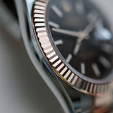 2023 Rolex Datejust 41 Chocolate Dial Fluted Oyster Two Tone RG