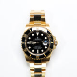 2019 Rolex Submariner Date Black Dial Yellow Gold Ref. 126618LN