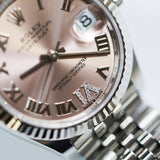 2026 Rolex Datejust 31 Pink Roman Dial Fluted Jubilee Ref. 278274 A001552